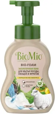 Biomio Bio-Foam c Эфирным Маслом Лемонграсса экологичная пена для мытья посуды, овощей и фруктов
