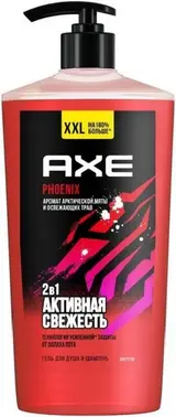 Axe Phoenix Аромат Арктической Мяты и Освежающих Трав гель для душа и шампунь 2 в 1