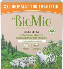 Biomio Bio-Total с Эфирным Маслом Эвкалипта экологичные таблетки для посудомоечной машины
