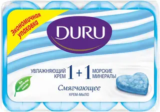 Duru 1+1 Увлажняющий Крем и Морские Минералы мыло туалетное смягчающее