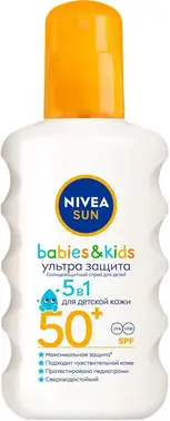 Нивея Sun Babies & Kids Ультразащита 5 в 1 спрей для детской кожи солнцезащитный