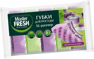 Master Fresh XL Strong Effect губки для посуды (набор)