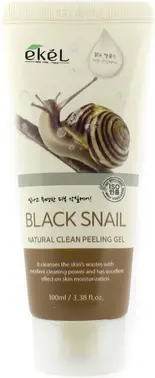 Ekel Natural Clean Peeling Gel Black Snail пилинг-скатка мягкий эффективный для лица