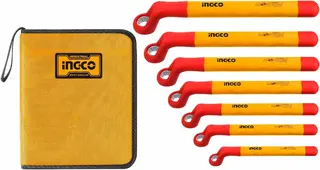 Набор изолированных накидных односторонних ключей Ingco Industrial