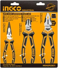 Ingco Industrial набор шарнирно-губцевого инструмента усиленные
