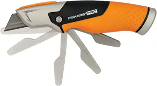 Fiskars Carbonmax нож строительный с фиксированным и сменным лезвием