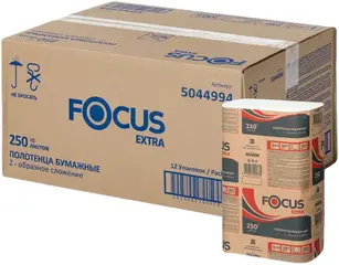 Focus Eco полотенца бумажные листовые Z-сложения
