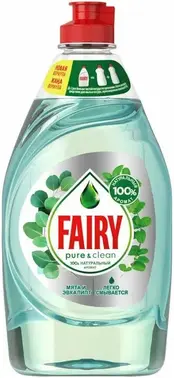 Fairy Pure & Clean Мята и Эвкалипт средство для мытья посуды