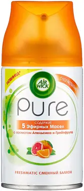 Air Wick Pure 5 Эфирных Масел Апельсин и Грейпфрут сменный баллон аэрозоль