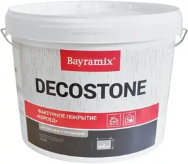 Bayramix Decostone фактурное покрытие короед для фасадов и интерьеров