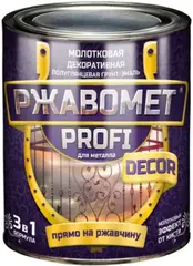 Краско Ржавомет Profi Decor молотковая декоративная грунт-эмаль для металла 3 в 1