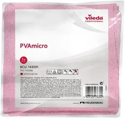 Vileda Professional PVA micro салфетки из микрофибры универсальные