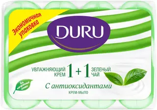 Duru 1+1 Увлажняющий Крем и Зеленый Чай крем-мыло с антиоксидантами