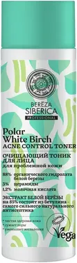 Natura Siberica Polar White Birch тоник очищающий для лица для проблемной кожи