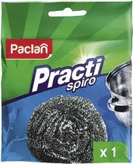 Мочалка металлическая Paclan Practi Spiro