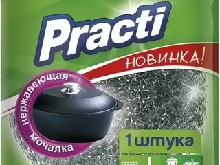 Paclan Practi мочалка металлическая большая