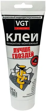 ВГТ Лучше Гвоздей клей акриловый ремонтно-монтажный прозрачный