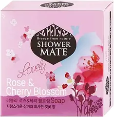 Kerasys Shower Mate Lovely Rose & Cherry Blossom мыло косметическое роза и цветущая вишня