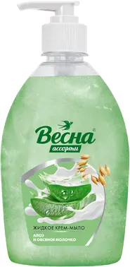 Весна Ассорти Алоэ и Овсяное Молочко крем-мыло жидкое