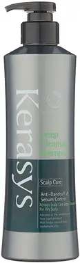 Kerasys Hair Clinic System Deep Cleansing Shampoo Scapl Care Anti-Dandruff & Sebum Control шампунь для лечения кожи головы
