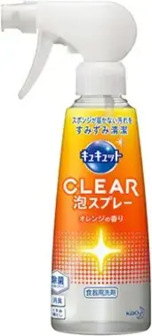Kao Cucute Clear Bubble Spray Orange спрей-пенка для мытья посуды с ароматом апельсина