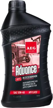 AEG Lubricants Advance SAE 10W-40 масло полусинтетическое для четырехтактных двигателей