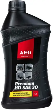 AEG Lubricants Premium HD SAE 30 масло минеральное для четырехтактных двигателей