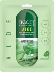 Jigott Aloe маска тканевая для лица с экстрактом алоэ