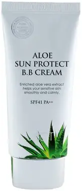 Jigott Aloe Sun Protect SPF41/PA++ BB-крем с экстрактом алоэ