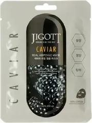 Jigott Caviar маска тканевая для лица с экстрактом черной икры