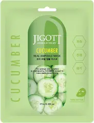 Jigott Cucumber маска тканевая для лица с экстрактом огурца