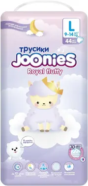 Joonies Royal Fluffy подгузники-трусики детские для длительного ношения