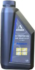Ayger 4T Motor Oil SAE 30 API SJ/CF масло моторное минеральное для четырехтактных двигателей