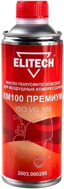 Elitech КМ100 Премиум ISO VG 100 масло полусинтетическое для воздушных компрессоров