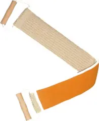 York мочалка из сизаля лента с деревянными ручками