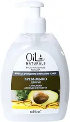 Белита Oil Naturals Мягкое Очищение и Питание Кожи с Маслами Авокадо и Кунжута крем-мыло для рук