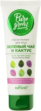 Белита Pure Green Зеленый Чай и Кактус паста-пилинг для лица