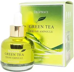 Deoproce Green Tea Fresh Ampoule сыворотка для лица с зеленым чаем