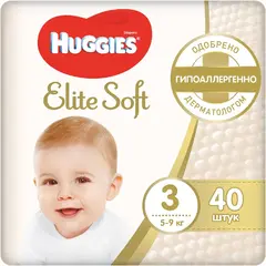 Huggies Elite Soft подгузники детские