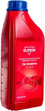 Elitech ТМ Премиум SAE 75W-90 масло полусинтетическое трансмиссионное
