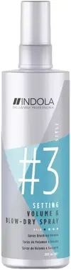 Indola Setting Volume & Blow-Dry Spray #3 Style спрей для быстрой сушки волос