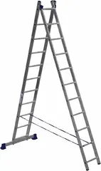 Алюмет H2 лестница алюминиевая двухсекционная универсальная