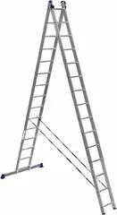Алюмет HS2 лестница алюминиевая двухсекционная универсальная