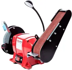 Redverg RD-BG150-300SBL cтанок заточной со шлифовальной лентой