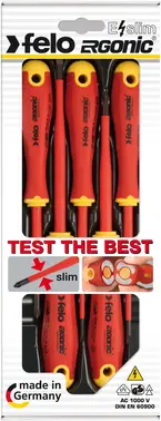 Felo Ergonic E-Slim набор отверток диэлектрических