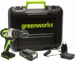 Greenworks GD24DD60K2 дрель-шуруповерт аккумуляторная