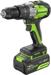 Greenworks GD24DD60 дрель-шуруповерт ударная аккумуляторная