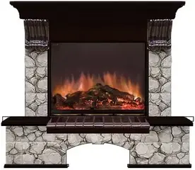 Glenrich Бостон Arte 23 каминокомплект с отделкой камнем