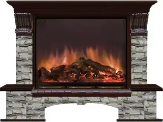 Glenrich Бостон Arte 33 каминокомплект с отделкой камнем