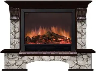 Glenrich Бостон Sharm 33 каминокомплект с отделкой камнем